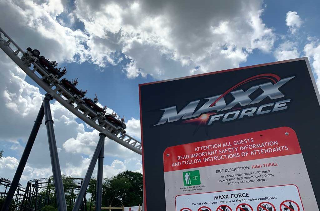 Maxx Force Media Day at Six Flags Great America